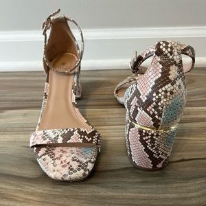Call it spring snake skin design heels